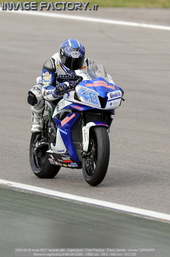 2009-09-26 Imola 0827 Variante alta - Supersport - Free Practice - Flavio Gentile - Honda CBR600RR